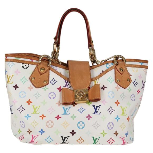 LOUIS VUITTON Monogram Multicolor Annie GM Tote Bag White M40303 - Picture 13 of 16